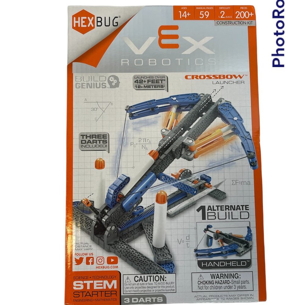 NIB HexBug Toy Vex Crossbow Launcher STEM Learning Building Kit